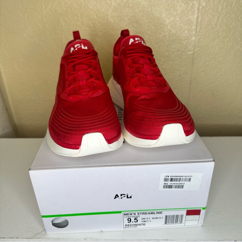 APL Streamline Red & White Sneakers